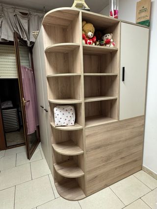 Cabina armadio ad angolo rovere champagne