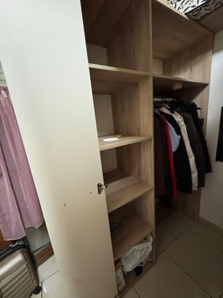 Cabina armadio ad angolo rovere champagne