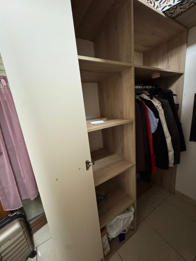 Cabina armadio ad angolo rovere champagne