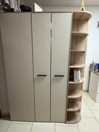 Cabina armadio ad angolo rovere champagne