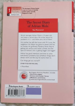 The secret diary of Adrian Mole. Libro inglés.