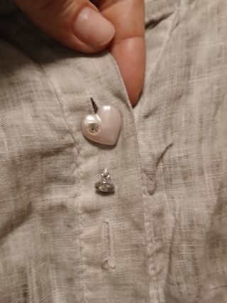 Camicia beige/grigio