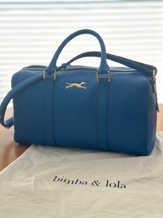 Bolso Piel Bimba y Lola Azul klein+funda
