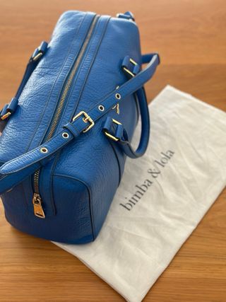 Bolso Piel Bimba y Lola Azul klein+funda