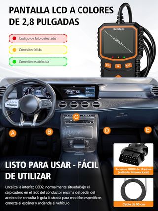 Escáner OBD Nexzcheck para coches