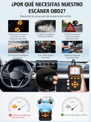 Escáner OBD Nexzcheck para coches