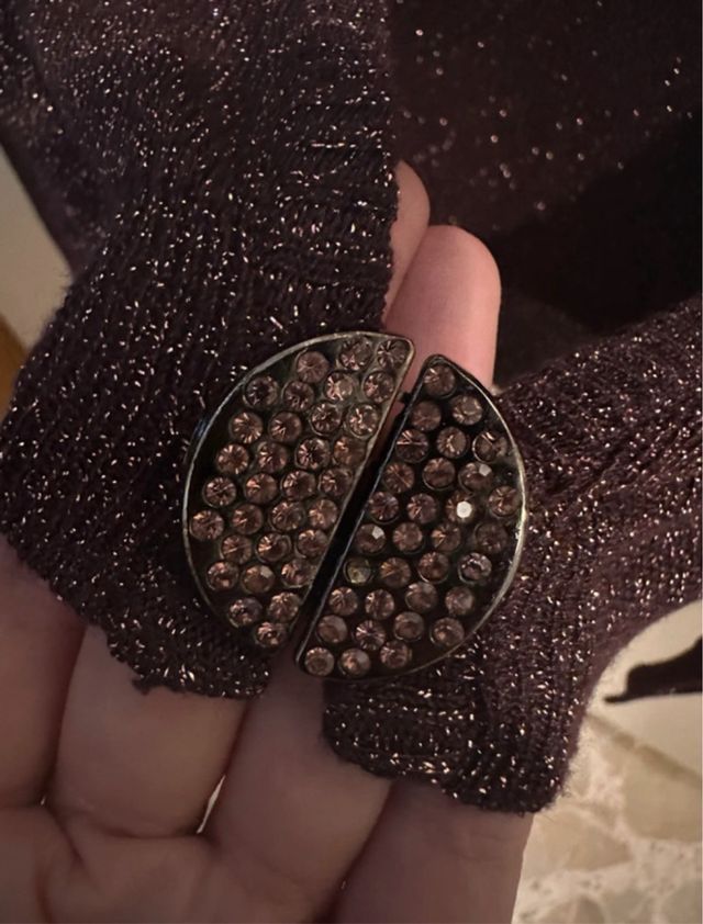 Coprispalle Motivi Viola Taglia Unica