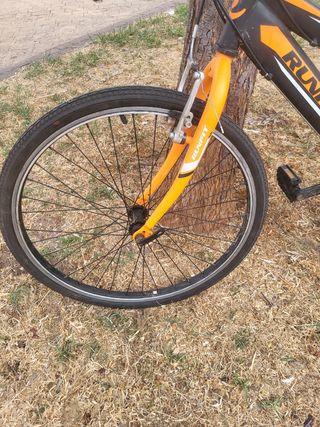 Bicicleta Runfit 24 Sport Negra/Naranja