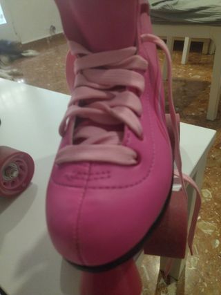Patines de 4 ruedas rosas