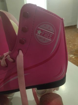 Patines de 4 ruedas rosas