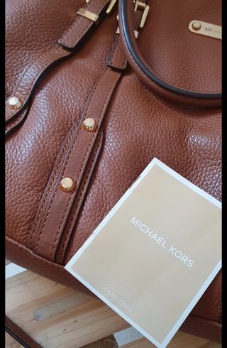 Bolso Michael Kors Marrón y Dorado