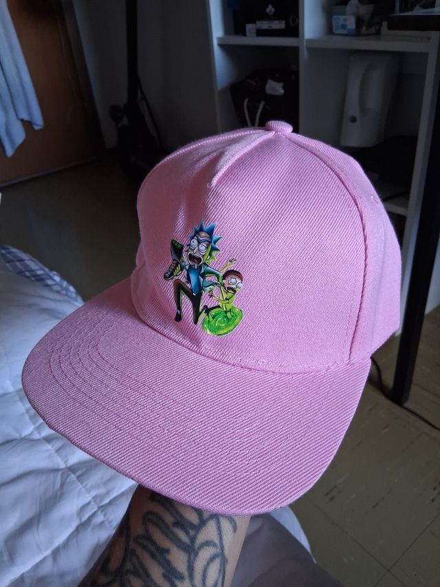 Cappellino Rosa Rick and Morty