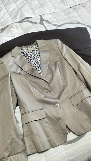 Traje Purificación García Talla 40 Beige