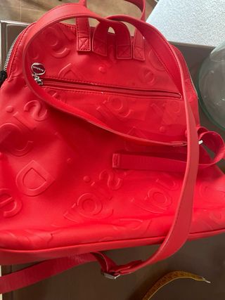 Mochila Desigual Roja Logo