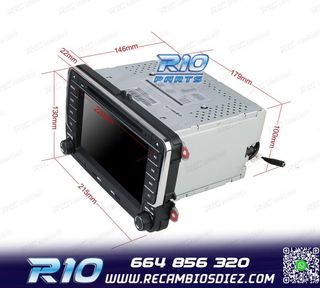 RADIO NAVEGADOR 7" PARA SEAT SKODA VOLKSWAGEN VW USB GPS TAC