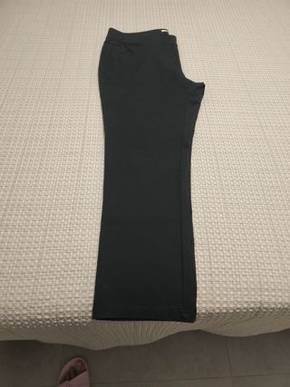 Pantalón de Punto Roma verde oscuro talla G amplia