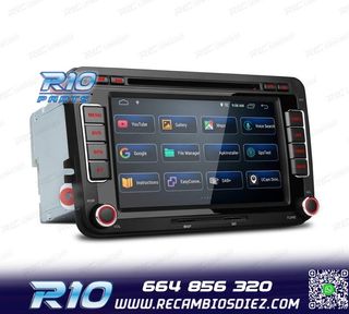 RADIO GPS ANDROID 13 PARA VOLKSWAGEN VW SEAT SKODA TOURAN 7"