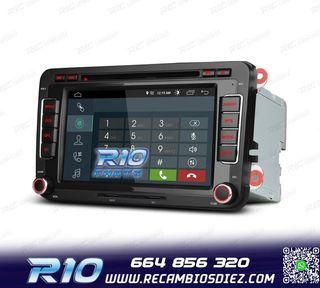 RADIO GPS ANDROID 13 PARA VOLKSWAGEN VW SEAT SKODA TOURAN 7"