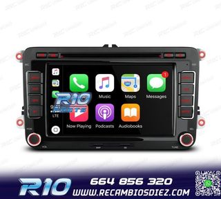 RADIO GPS ANDROID 13 PARA VOLKSWAGEN VW SEAT SKODA TOURAN 7"