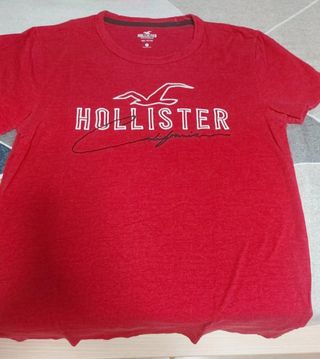 Camiseta Hollister Roja Chico