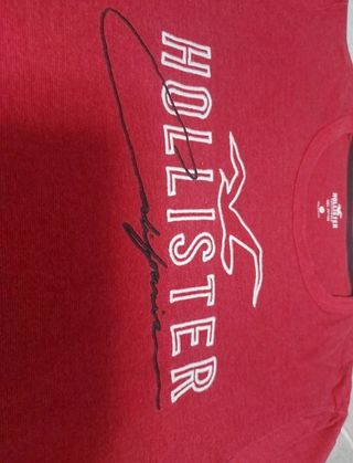 Camiseta Hollister Roja Chico