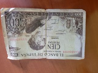 Billete 100 Pesetas España 1965