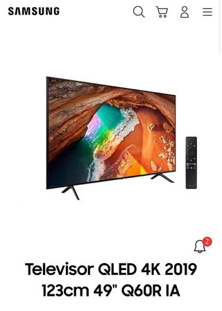 Samsung QLED 49 Q60R 2019 (Pantalla Rota)