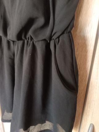 Mono corto tirantes negro talla S