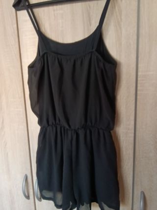 Mono corto tirantes negro talla S