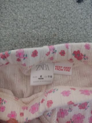 Pantalón Zara niña floral 6 años