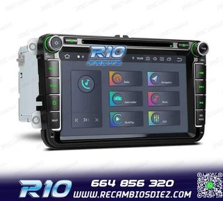 RADIO GPS ANDROID 11 PARA VOLKSWAGEN VW SEAT SKODA CARPLAY F