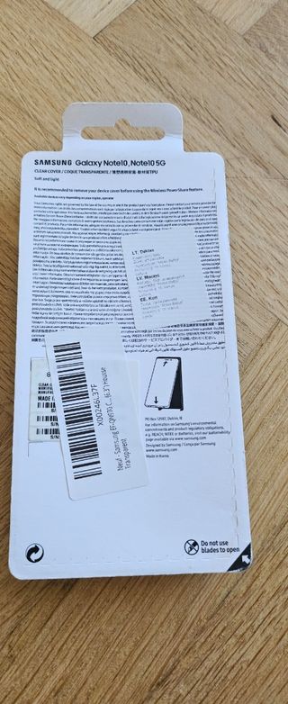 Custodia trasparente per Samsung Galaxy Note 10