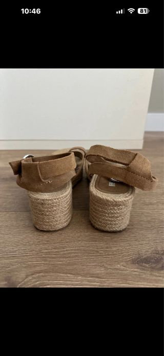Sandalias Pull&Bear esparto marrón