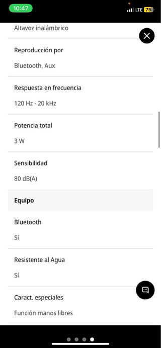 Altavoz JBL portátil