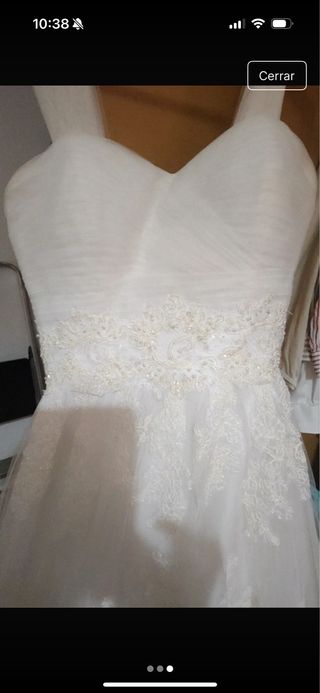 Vestido de Novia Rosa Clará Encaje Blanco