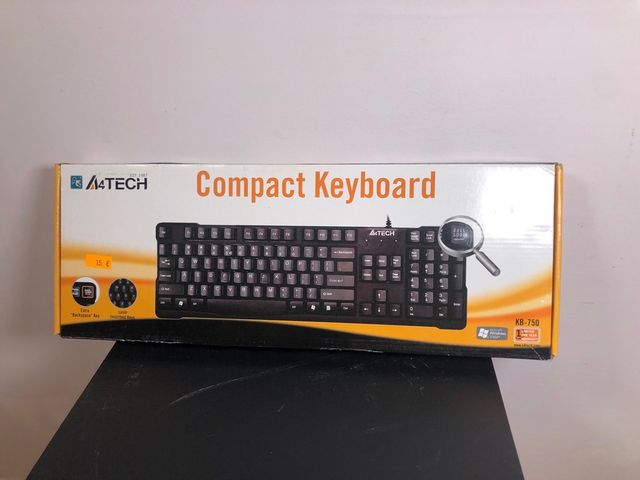 Teclado Compacto A4TECH KB-750 Negro