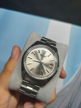 Reloj Seiko Automático Plata y Blanco