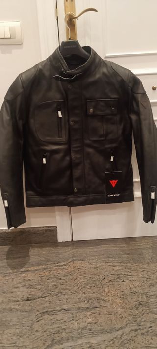 Chaqueta Dainese Negra Cuero