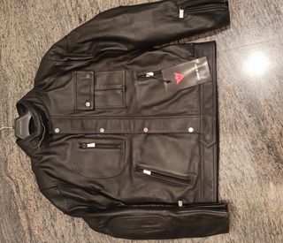 Chaqueta Dainese Negra Cuero
