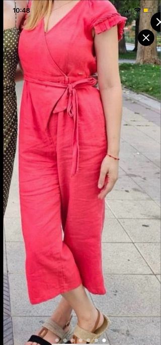 Mono TS de lino rojo