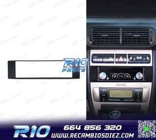 MARCO NEGRO RADIO 1-DIN PARA AUDI A3 8L A6 4B SEAT LEON TOLE