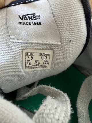 Vans Niño Azul/Blanco