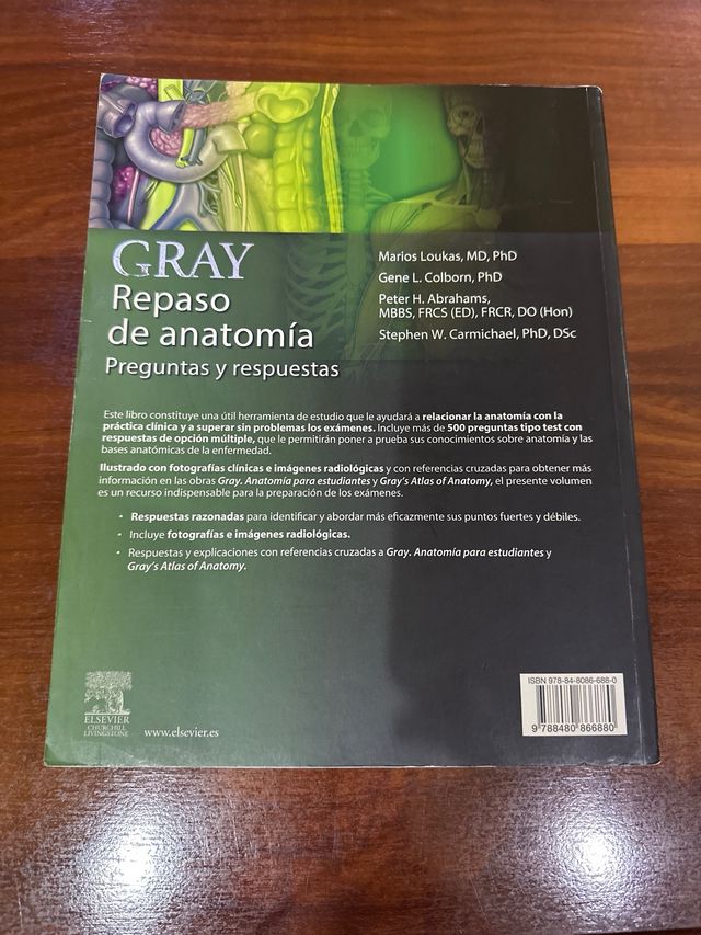 GRAY. Repaso de anatomia. Preguntas y Respuesta...