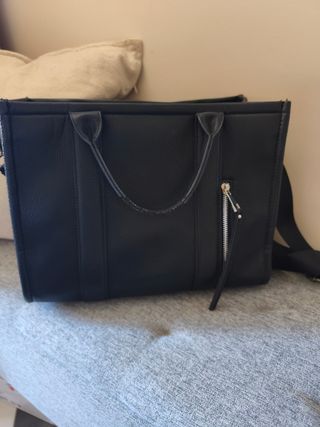 Bolso Tote Grande Negro Stradivarius