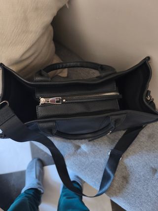 Bolso Tote Grande Negro Stradivarius