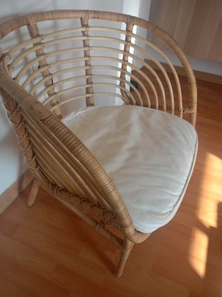 Sillón Ratán Ikea Beige