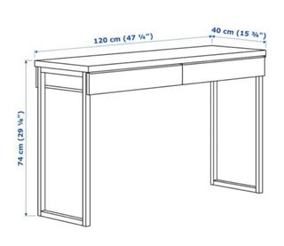 Escritorio Besta Burs Ikea Blanco
