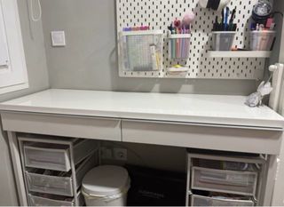 Escritorio Besta Burs Ikea Blanco
