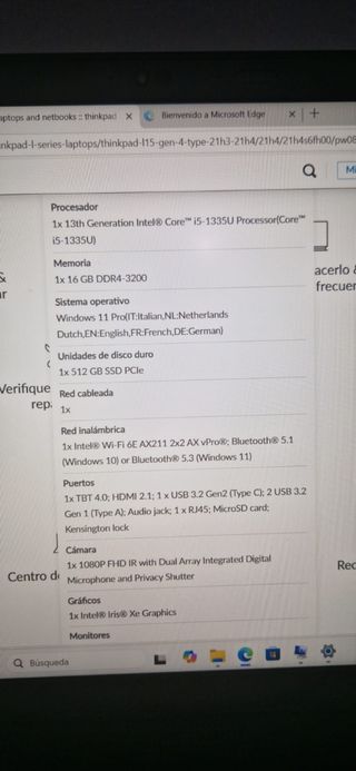 Lenovo ThinkPad L15 Gen 4  i5-1335U/16GB/512Gb SSD
