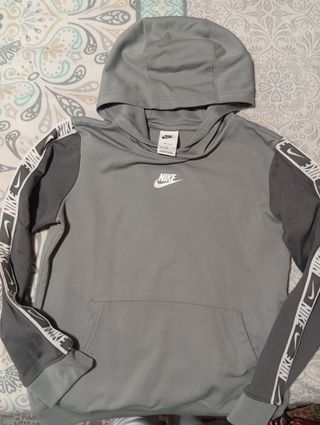 Sudadera Nike gris niño talla 147-158 cm